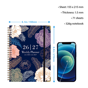 2025 Best-Selling <b>A5</b> Coil Timetable <b>Notebook</b> High-Value Cross-Border New Release Loose-leaf Binding for Planning and Gift Use - Product Image 2