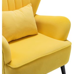 Modern <b>Chair</b> for Living Room, Bed Room, Hallway (Yellow) - Product Image 3