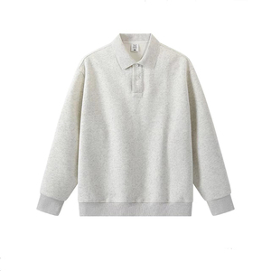 เสื้อโปโลแขนยาวผู้ชาย สีพื้น ผ้าถักเนื้อฝ้าย สวมใส่สบาย ไม่ยับ ดีไซน์กระดุม ทรงปกติ ระบายอากาศได้ดี - Product Image 6