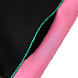 AKA Black Air Tech Fleece Warm Up <b>Jacket</b> <b>Pink</b> Green Trim Full Zip Athletic <b>Jacket</b> Women's Casual Sports Outerwear - Product Image 4