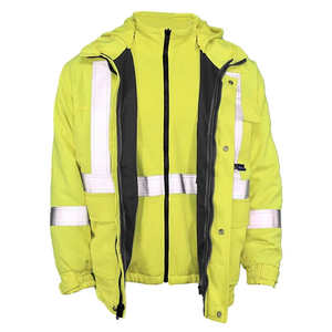 Veste bomber de travail, vêtements de sécurité, veste de travail haute visibilité pour l'hiver, veste de travail réfléchissante imperméable pour hommes, vestes haute visibilité pour hommes - Product Image 1