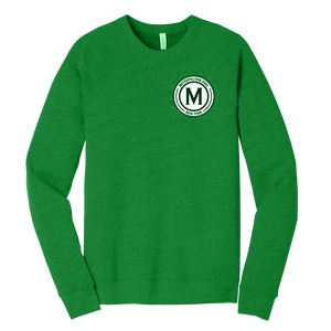 Women's Premium Winter Crew Neck Sweatshirt with Front Logo Printed Design Solid Polyester/Cotton Blend 340g Oversize Fit - Product Image 2