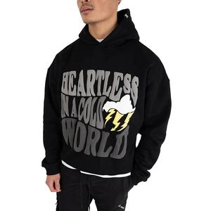 Sudadera con Capucha Personalizada para Hombre, 100% Algodón, Impresa en la Parte Delantera, Sudadera de Lujo para Hombre, Ropa de Calle Elegante, Sudadera de Invierno - Product Image 3