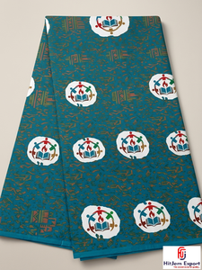 Wholesale Nigeria Twill Rib African Wax Print Cotton <b>Fabric</b> Fashion Event Bags OEM ODM Textile Supplier Factory - Product Image 1