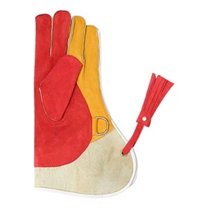 Gant de fauconnerie professionnel en cuir véritable pour homme – Gant de protection extra long et robuste pour l'entraînement des faucons et des aigles - Product Image 2