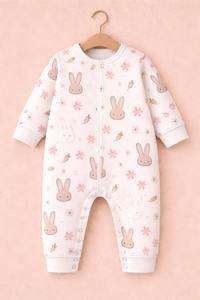 Mono de Bebé de Manga Larga con Botones a Presión, de Algodón Orgánico Interlock, Suave, Transpirable, de Secado Rápido, con Diseño Estampado, Unisex, para Verano - Product Image 2