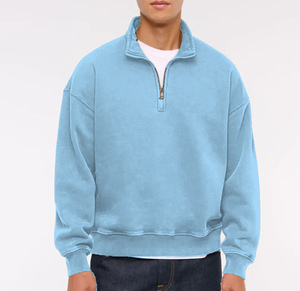 Sudadera Personalizada para Hombre con Cierre de Cremallera, Sudadera de Lujo Discreto con Cierre de Cremallera, Fabricante Mayorista de Ropa Urbana - Product Image 3