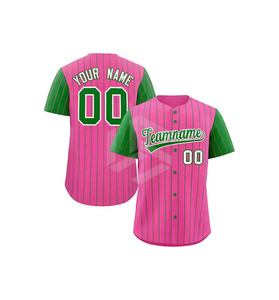 Maillots de baseball professionnels bleus et noirs de haute qualité, vente en gros de vêtements de baseball et de softball, maillot de baseball - Product Image 5