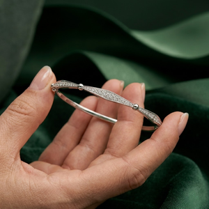 Joyería Fina de Fantasía de Fábrica, Brazalete Elegante de Lujo con Diamantes Reales en Oro de 18K, Venta Especial para Bodas, Diseño de Alta Calidad - Product Image 2