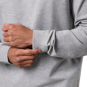 Men’s Light Grey Crew Neck Sweatshirt and Jogger <b>Pants</b> Set Casual Athletic Sportswear Training Workout Tracksuit Outfit - Product Image 4