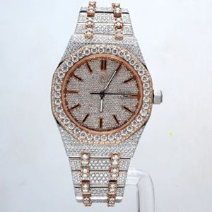 Reloj de Alta Calidad Personalizado con Diamantes Cultivados en Laboratorio, Reloj de Acero Inoxidable de la Mejor Calidad para Hombre - Product Image 4