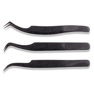 Pince à cils OEM de haute qualité pour extensions de cils, marque privée, 3D 5D 6D, avec grip diamant, outils de greffage - Product Image 2