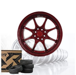 3R Aluminium Alloy Passenger Car <b>Wheel</b> CANDY RED JDM 16 Inch 8 Hole 100/114.3 04115-V16 - Product Image 1