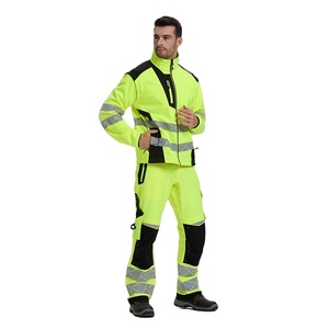 Nouvelle combinaison de travail haute visibilité pour hommes 2026, uniforme de sécurité réfléchissant, fournisseur d'usine OEM à marque privée - Product Image 4