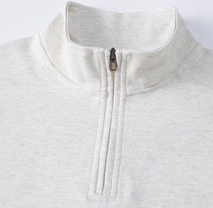 Sweat-shirt à col zippé pour homme personnalisé, en molleton 500 g/m², coupe ample, streetwear de luxe, marque privée personnalisée - Product Image 5