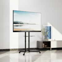 Soporte de TV Giratorio de Alta Resistencia AUKI para TV LED/LCD de 32-70 Pulgadas con Altura Ajustable, Marco de Acero y VESA Máxima de 600x400mm