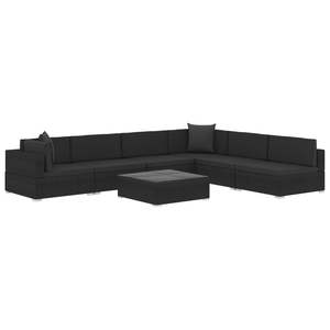 Juego de 7 Muebles de Jardín Elegantes en Color Negro para Patio - Product Image 2