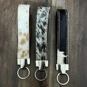 พวงกุญแจหนังวัวแท้แบบคลิปหนีบ สายคล้องข้อมือหนังแท้ ของขวัญ พวงกุญแจแบบสายคล้อง สายคล้องคอสุดหรู - Product Image 6