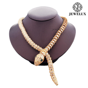 Promotion : Collier Serpent en Moissanite Jewelux, Plaqué Or 18K, Sertissage Pavé, Bijou Tendance Unisexe, Design Animal de Luxe, Origine Inde - Product Image 5