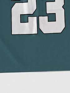 Maillot de football américain court pour femme, style streetwear, coupe oversize en mesh, haut de sport personnalisable avec numéro, style rétro, marque privée - Product Image 4