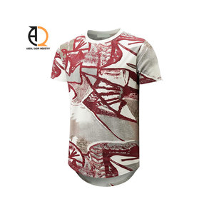 Camiseta de Algodón Orgánico con Estampado Gráfico Premium Estilo Hip Hop, Camiseta Corta Oversize de Corte Cuadrado - Product Image 4