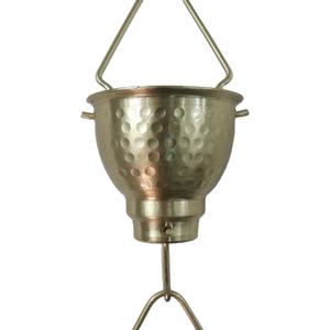 Cadena de lluvia de metal Decoración de jardín única Cadena de lluvia para exteriores e interiores para cascada Diseño personalizado con el precio más barato - Product Image 1