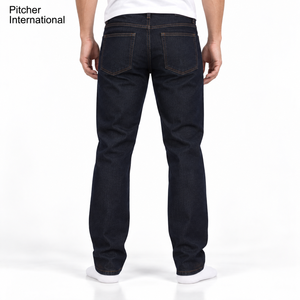Custom <b>Mens</b> Blue <b>Jeans</b> Stonewash Denim Bulk Wholesale <b>Jeans</b> Factory for US Casual Fashion Brands Private Label - Product Image 4