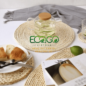Eco2go Vietnam Custom Seagrass <b>Placemat</b> Handmade Dining Table Mat Round Oval <b>Rectangle</b> Wholesale OEM - Product Image 3