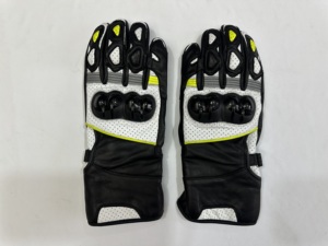 Nouveaux gants de moto en cuir avec écran tactile, manchette confortable et fermeture robuste - Product Image 3