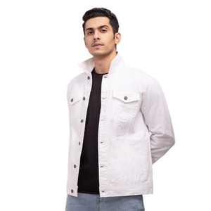 Nouveautés 2025 - Veste en jean pour homme avec boutons et poches avant, 100% coton, veste en jean streetwear pour homme - Product Image 5
