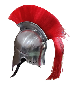หมวกนักรบเกาหลียุคกลางพร้อมขนนกสีแดง ทำจากเหล็กกล้าอ่อน ชุดเกราะอัศวิน งานแฮนด์เมด สำหรับผู้ใหญ่ ใช้สำหรับคอสเพลย์ จำลองสถานการณ์  สามารถสวมใส่ได้ - Product Image 5