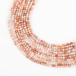 Natural Pink <b>Opal</b> 3mm Micro Faceted Round Gemstone Beads For Jewelry <b>Necklace</b> Bracelet Making Loose Stones Wholesale Bulk Supply - Product Image 1