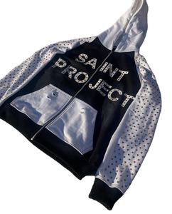 Sweatshirts à capuche et sweatshirts en coton épais surdimensionnés vintage pour hommes impression DTG avec strass personnalisés Style éponge française délavé au soleil pour l'hiver - Product Image 2