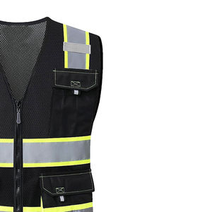 Chaleco de seguridad de malla de alta visibilidad, reflectante fluorescente, ropa de trabajo multifuncional, en oferta 2026 - Product Image 3