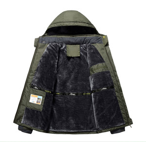 เสื้อแจ็คเก็ตบอมเบอร์ไนลอนแบบมีฮู้ดลายพรางสำหรับฤดูใบไม้ผลิ  แบบ unisex กันน้ำ กันลม  ไซส์ใหญ่ เหมาะสำหรับกิจกรรมกลางแจ้ง เล่นสกี และปีนเขา - Product Image 3