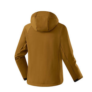 Polyester Fleece Interior Outdoor Rain <b>Jacket</b> <b>Men</b> Autumn Thick Loose Fit <b>Soft</b> <b>Shell</b> Waterproof Windbreaker Hooded Stand - Product Image 3