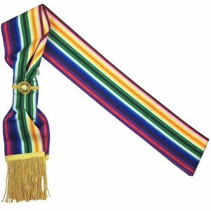 Prix de gros, Meilleures ventes : Écharpes maçonniques de la Grande Ordonnance du Moniteur, Écharpes de régalia maçonniques avec broderie personnalisée - Product Image 2