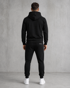 Conjunto Deportivo F2WIN para Hombre, Sudadera con Capucha Negra, Resistente al Viento, Forro Polar, Manga Larga, Estilo Casual, Pantalones Deportivos, Ropa de Verano - Product Image 2