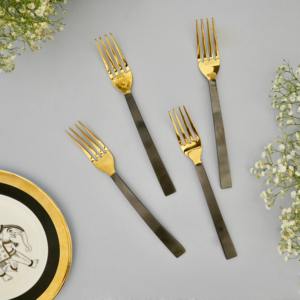 Ensemble de couverts classiques en acier inoxydable argenté, de qualité alimentaire, cuillère, fourchette, couteau pour la maison - Product Image 6