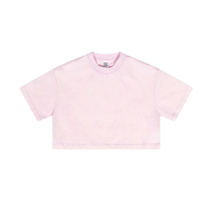 Achetez des t-shirts en coton personnalisés de haute qualité pour filles et femmes en gros, t-shirts vierges avec logo, t-shirts imprimés avec logo personnalisé - Product Image 1