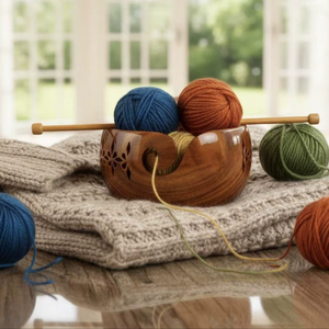 Wooden <b>Yarn</b> Bowls High Quality - Product Image 1