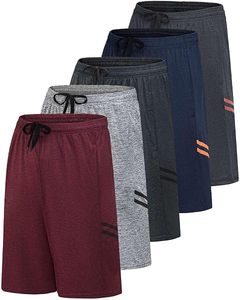Short de bain rayé pour homme, séchage rapide, taille à cordon, longueur mi-cuisse, en polyester, confortable, nouveau style, short ajustable - Product Image 5