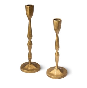 Azora Industries Artisan <b>Brass</b> Candle <b>Holder</b> Handmade & Eco-Friendly Heat Resistant for Home Table Display and Christmas Decor - Product Image 4
