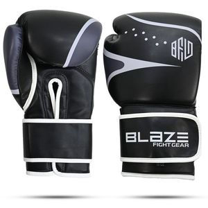 Premium Leather Boxing Gloves for Training Sparring Heavy Bag Work Muay Thai Kickboxing MMA with <b>Velcro</b> Wrist <b>Strap</b> 8oz 10 oz - Product Image 1