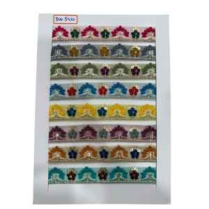 Encaje de algodón bordado de calidad premium hecho con hilos de algodón suaves y duraderos. - Product Image 1