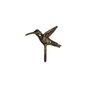 Vintage Hummingbird <b>Wall</b> <b>Hook</b> Cast Iron Metal Decorative Bird <b>Wall</b> Mounted Coat <b>Hook</b> <b>Key</b> Holder Towel Hanger Rustic Farmhouse - Product Image 1