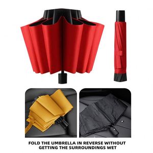 Factory Custom Logo Modern Pongee Manual Foldable <b>Large</b> Size <b>Umbrella</b> With UV Protection for Adults-Business Gifts - Product Image 2