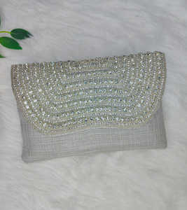 Aheli lujo hecho a mano noche embragues para mujeres boda india nupcial monederos bordado al por mayor artesanías de lujo fiestas de boda - Product Image 5