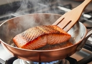 Copper Frying Pan Stainless Steel Lining Durable Minimalist Design Dishwasher Safe For Gas Use And Kitchenware Use - Product Image 5