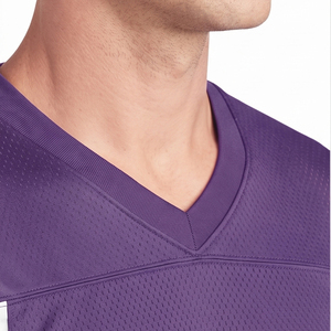 Maillot de lacrosse personnalisé pour homme à col en V en mesh, manches courtes, entièrement sublimé, maillots d'équipe de lacrosse personnalisés en mesh - Product Image 5